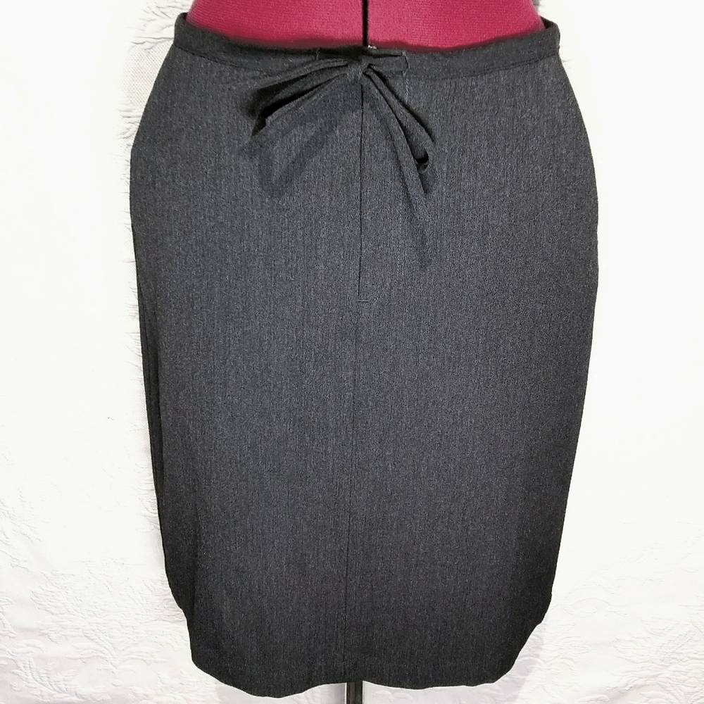 Gap Size 8 Dark Grey Drawstring Pocket Midi Skirt